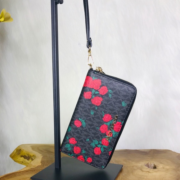 Michael Kors Large Flat Phone Case Floral Wallet - Picture 7 of 8